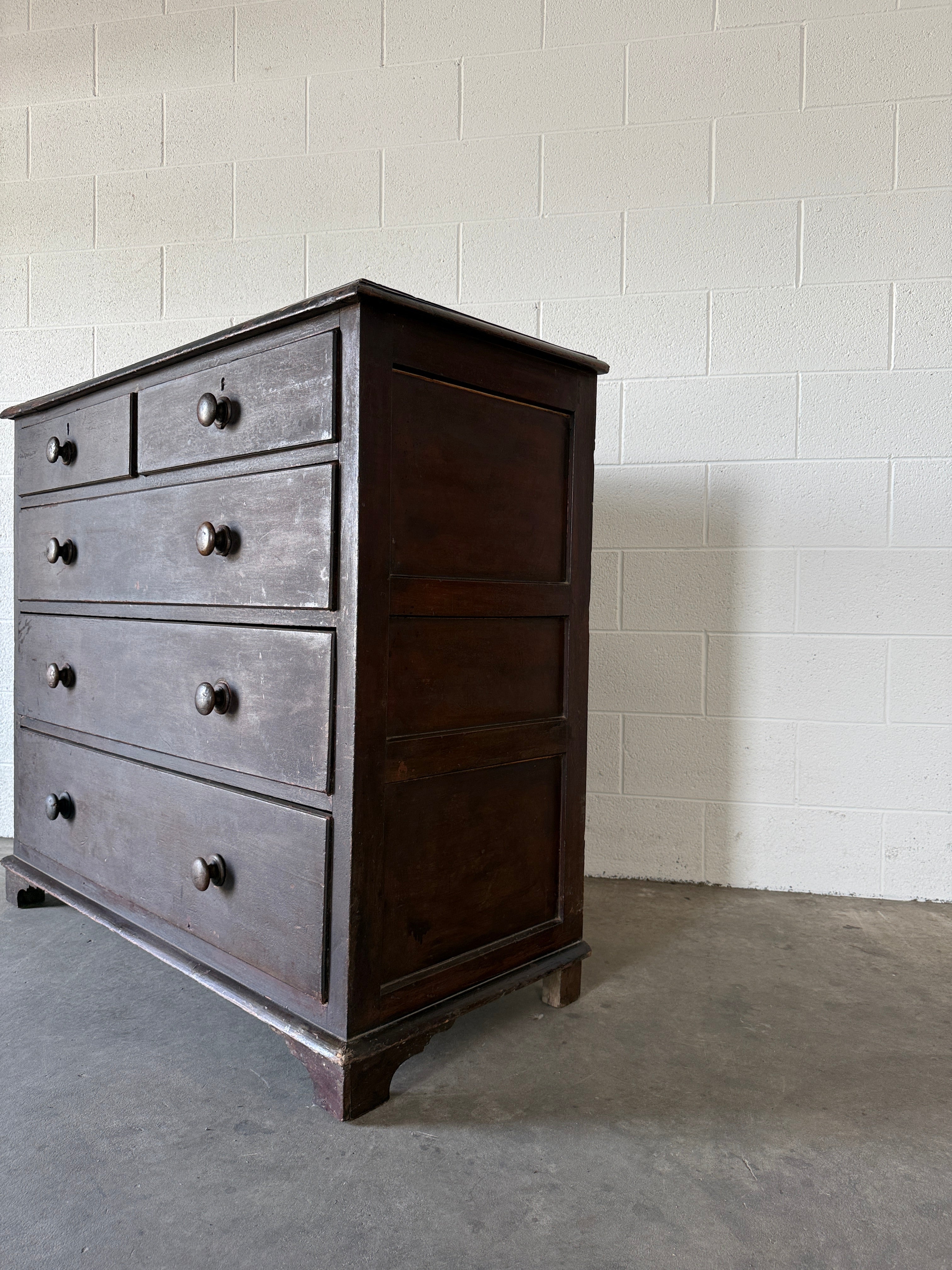 Antique Pine Chest of Drawers with a scumbled finish