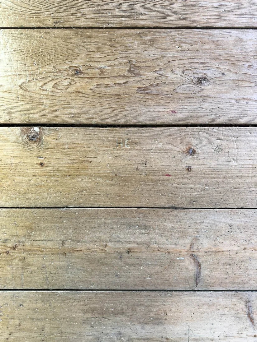 19th century English pine country house dining table 10'