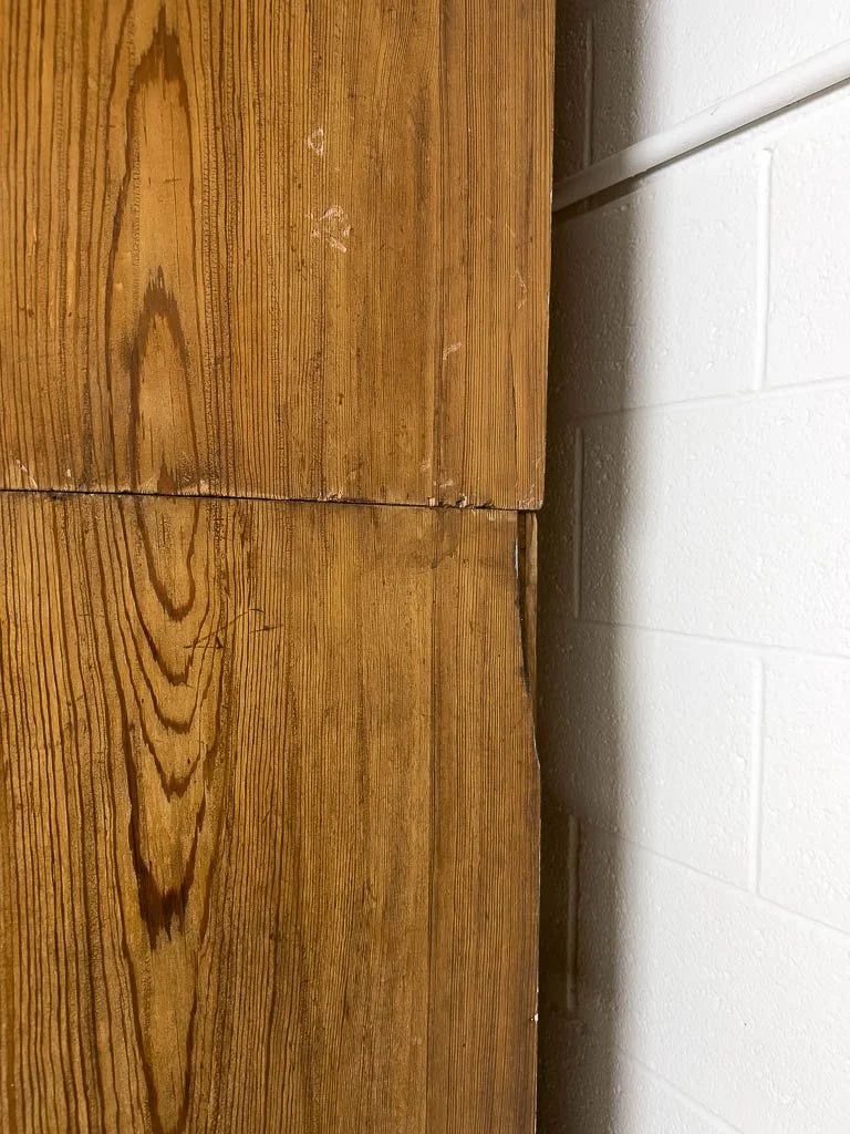 Rustic English pine housekeeper’s cupboard