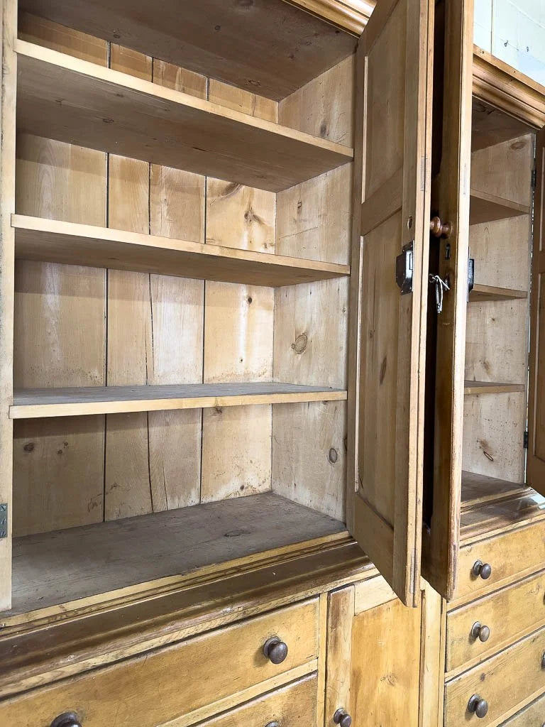 Large English antique housekeepers cupboard