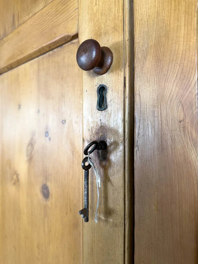 Large English antique housekeepers cupboard