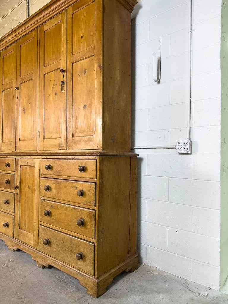 Large English antique housekeepers cupboard