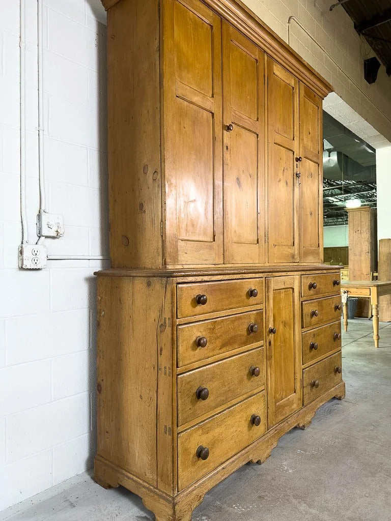 Large English antique housekeepers cupboard