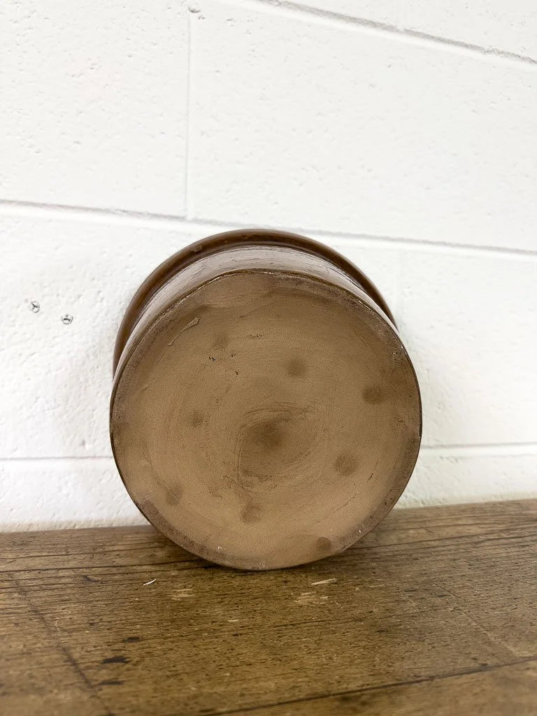 English glazed mixing bowl