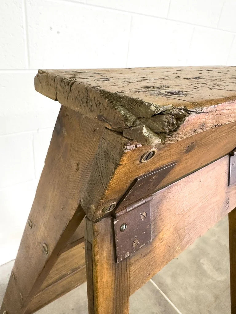 Vintage pine step ladder