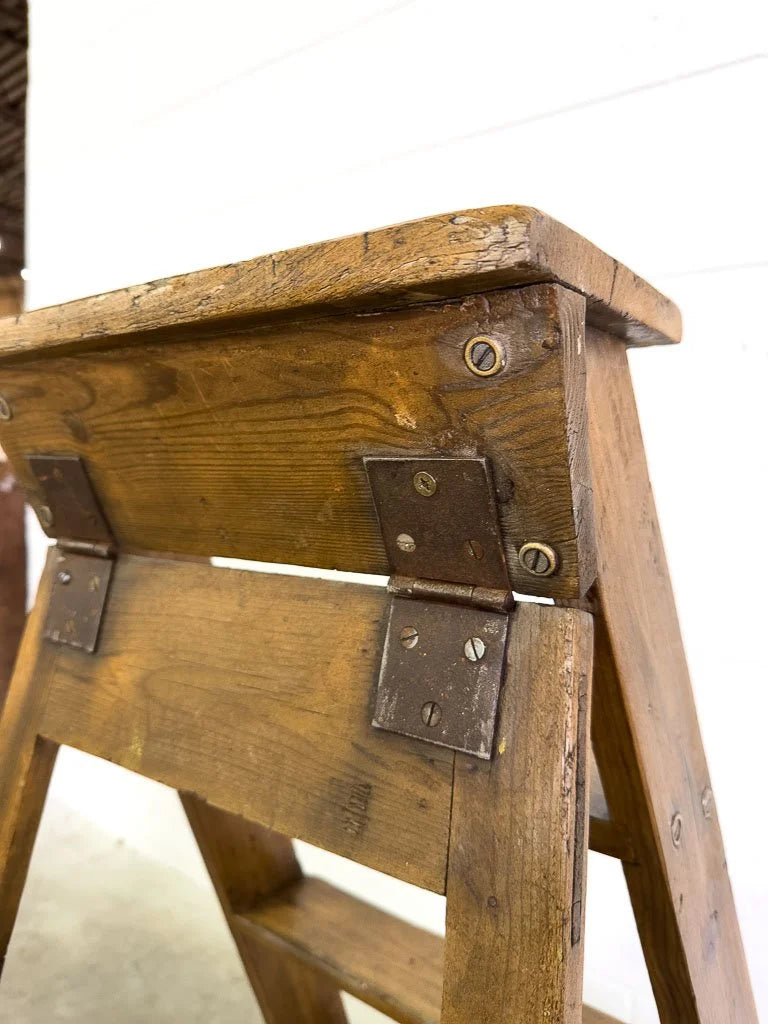 Vintage pine step ladder