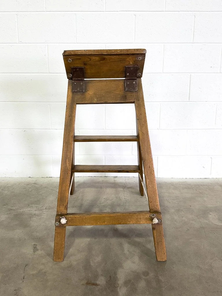 Vintage pine step ladder