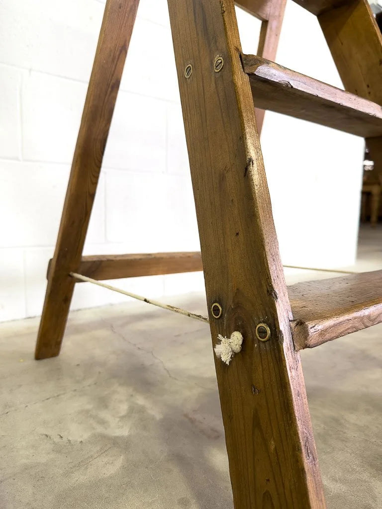 Vintage pine step ladder