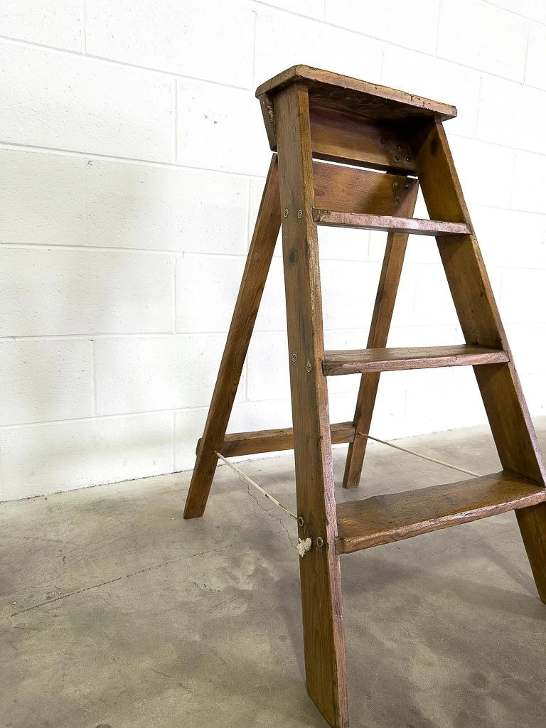 Vintage pine step ladder
