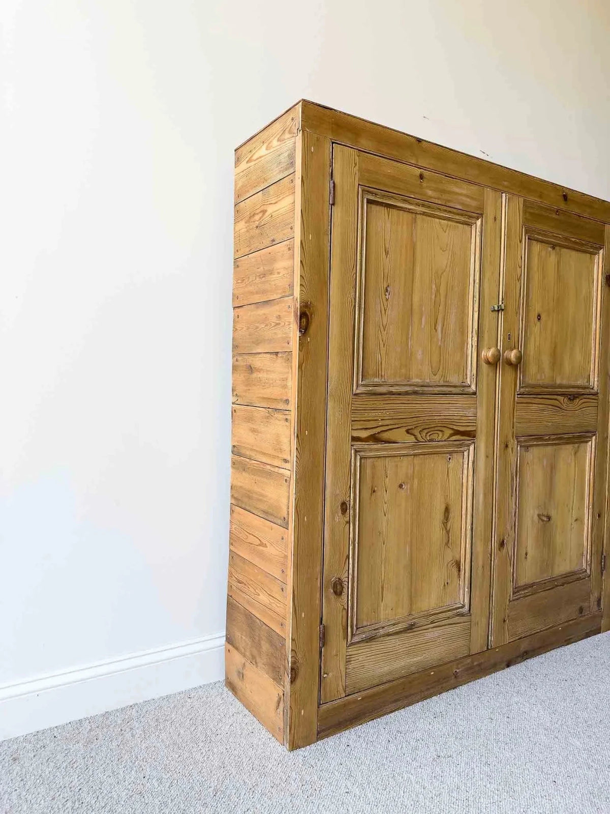 A large antique pine cupboard - House on Horizon
