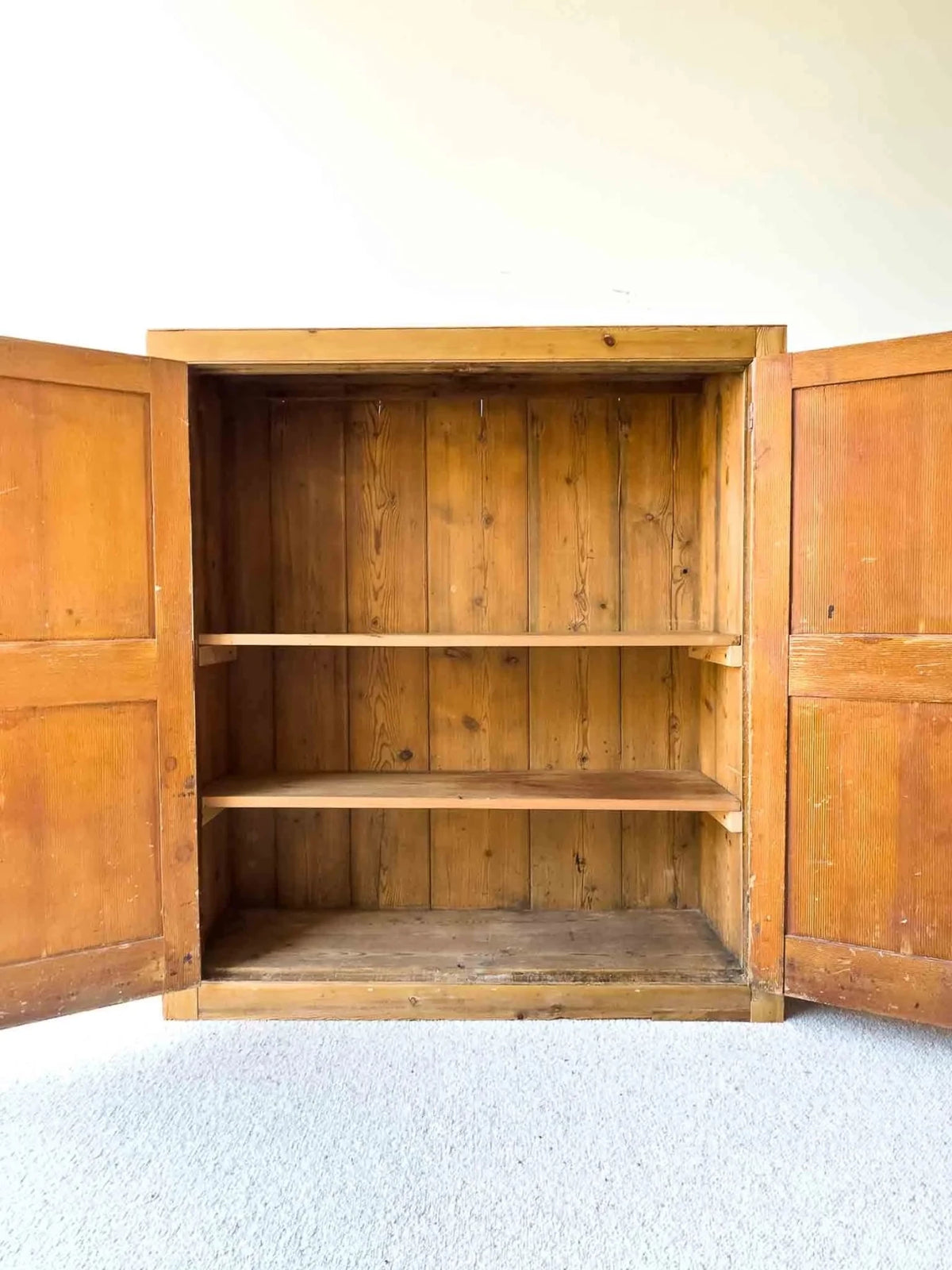 A large antique pine cupboard - House on Horizon