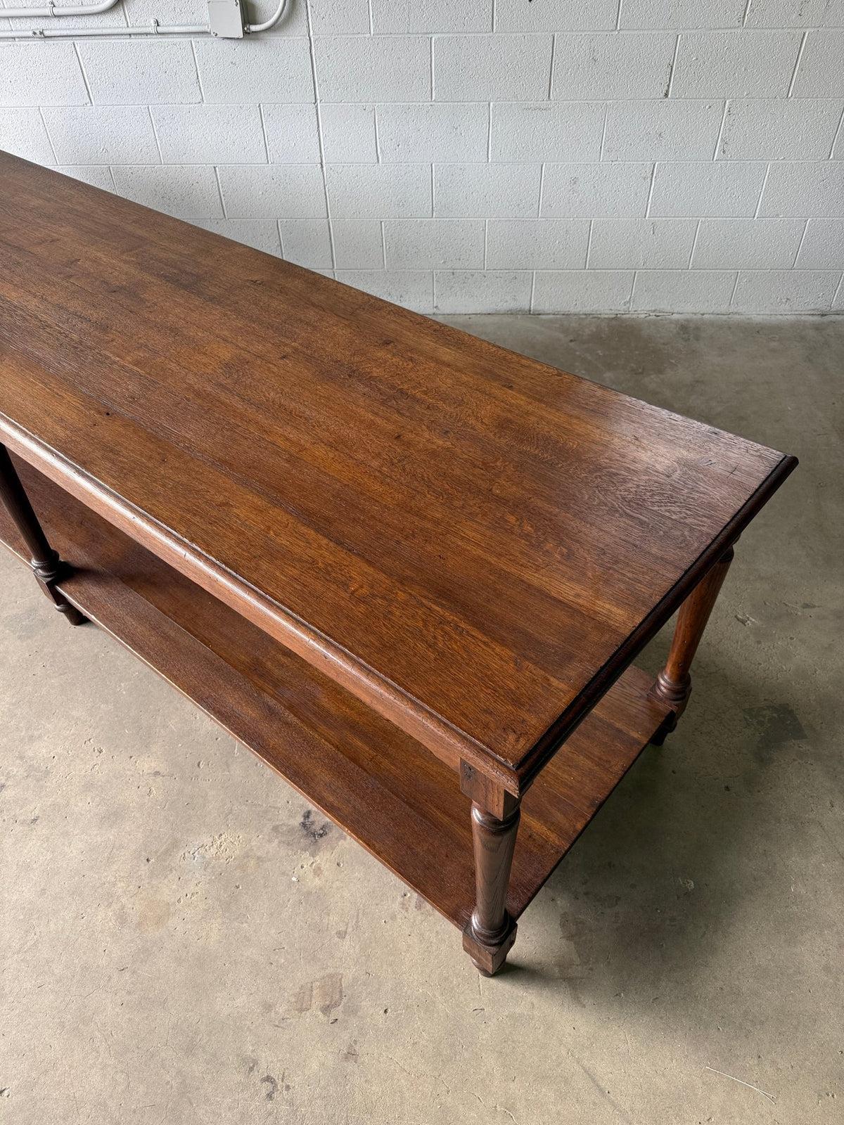 Antique Dutch drapers table with one drawer - House on Horizon