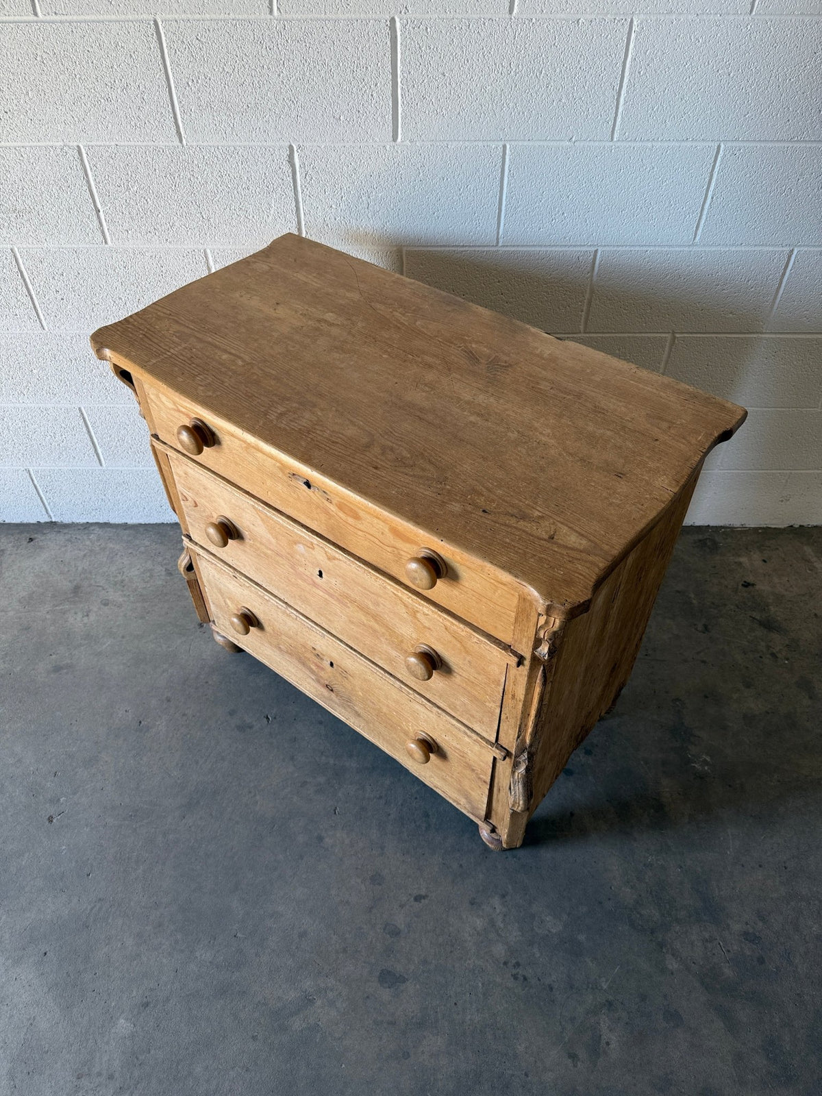 Antique Dutch Pine Three‑Drawer Chest - House on Horizon