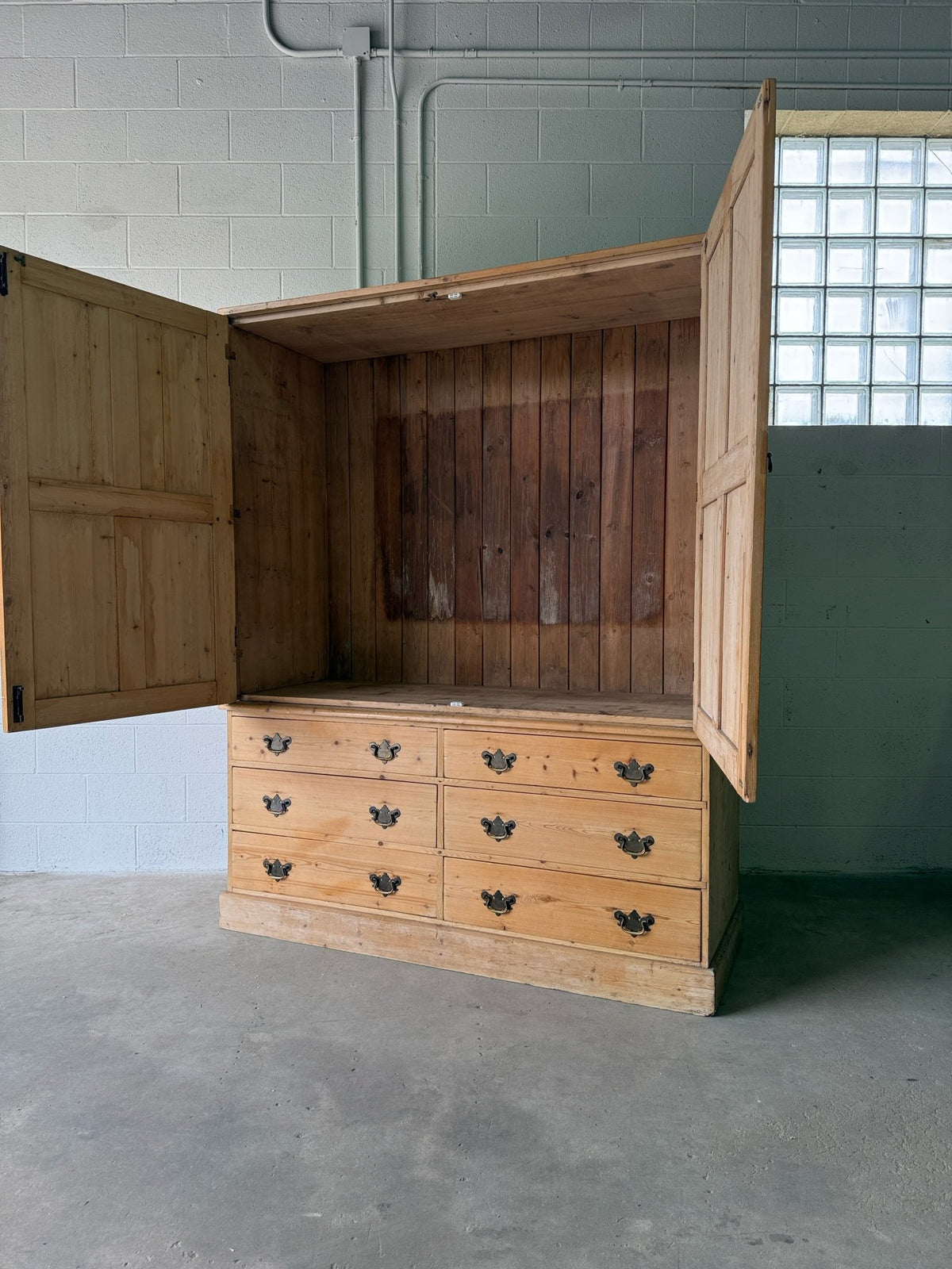 Antique English housekeepers cupboard- country house design - House on Horizon