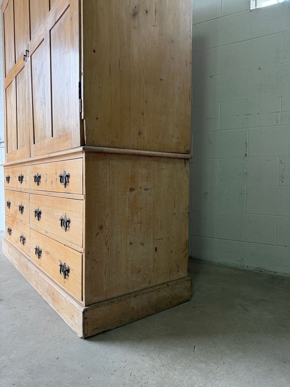 Antique English housekeepers cupboard- country house design - House on Horizon