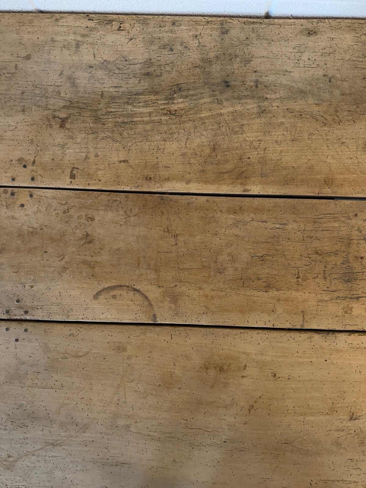 Antique English Oak and Sycamore Prep Table - House on Horizon