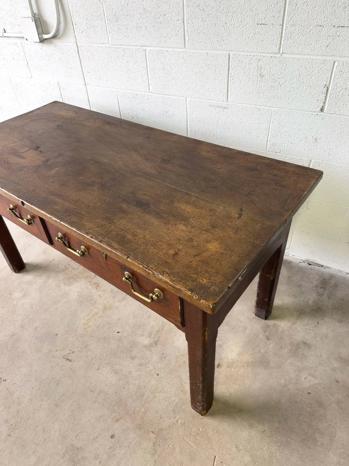 Antique English oak buffet - House on Horizon