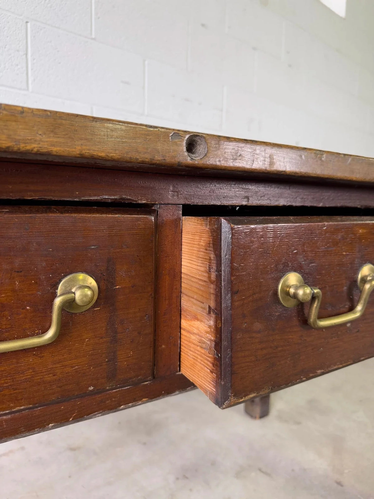 Antique English oak buffet - House on Horizon