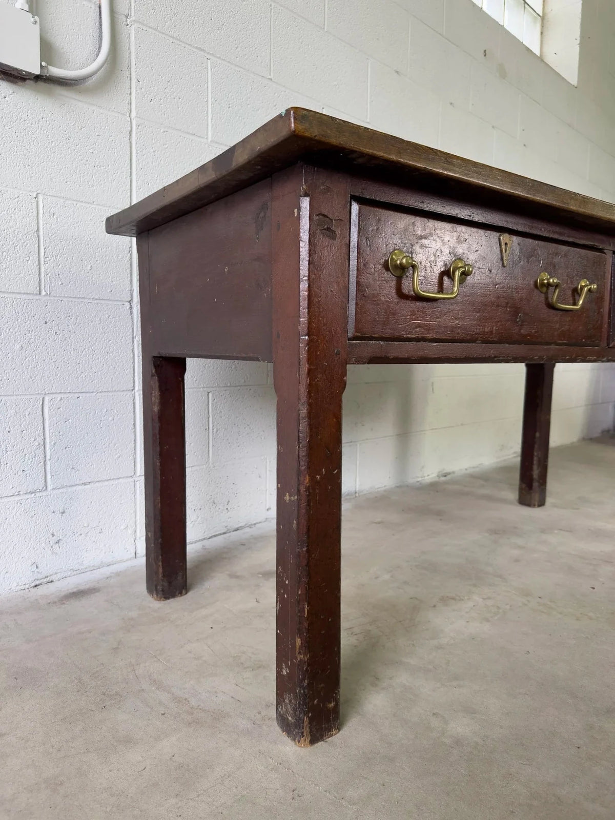 Antique English oak buffet - House on Horizon