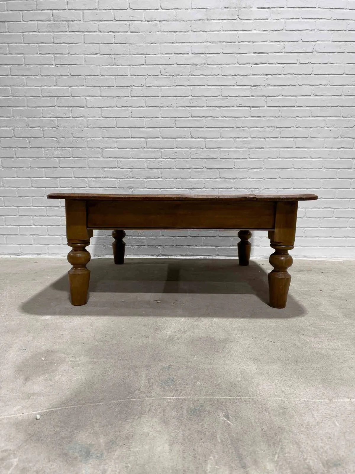 Antique English pine coffee table - House on Horizon