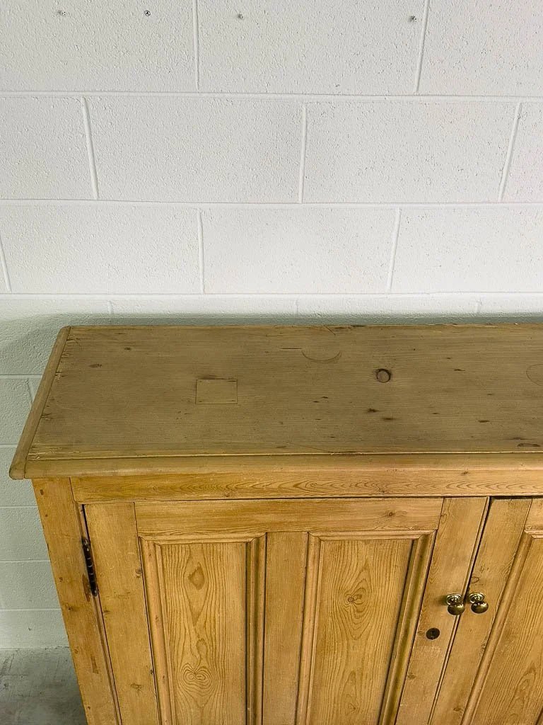 Antique English pine cupboard - House on Horizon