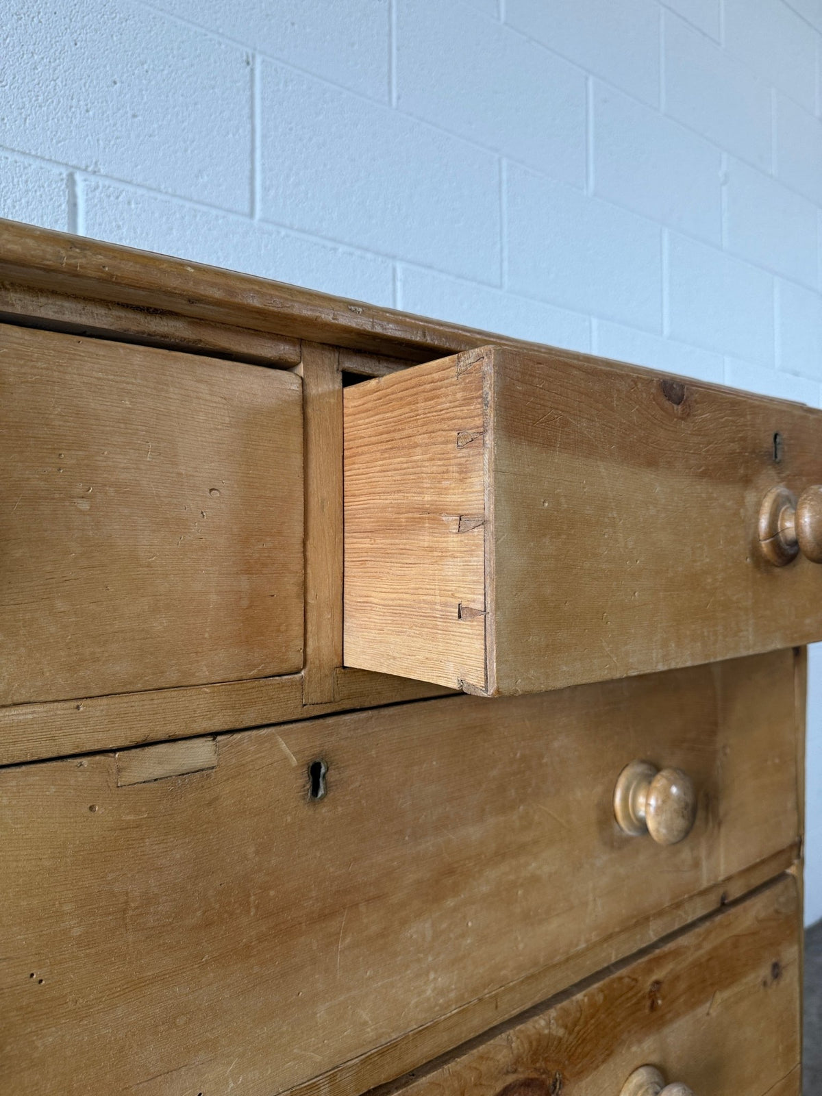Antique English pine dresser or chest of drawers - House on Horizon
