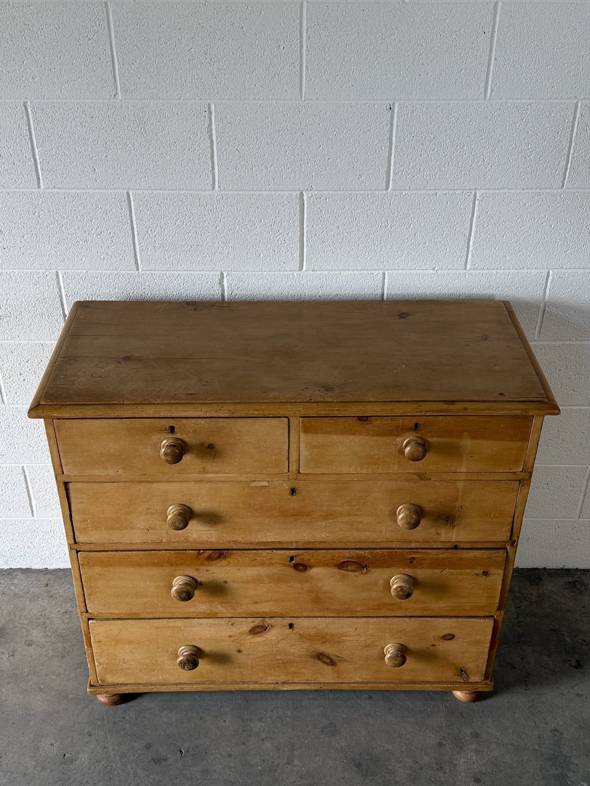 Antique English pine dresser or chest of drawers - House on Horizon
