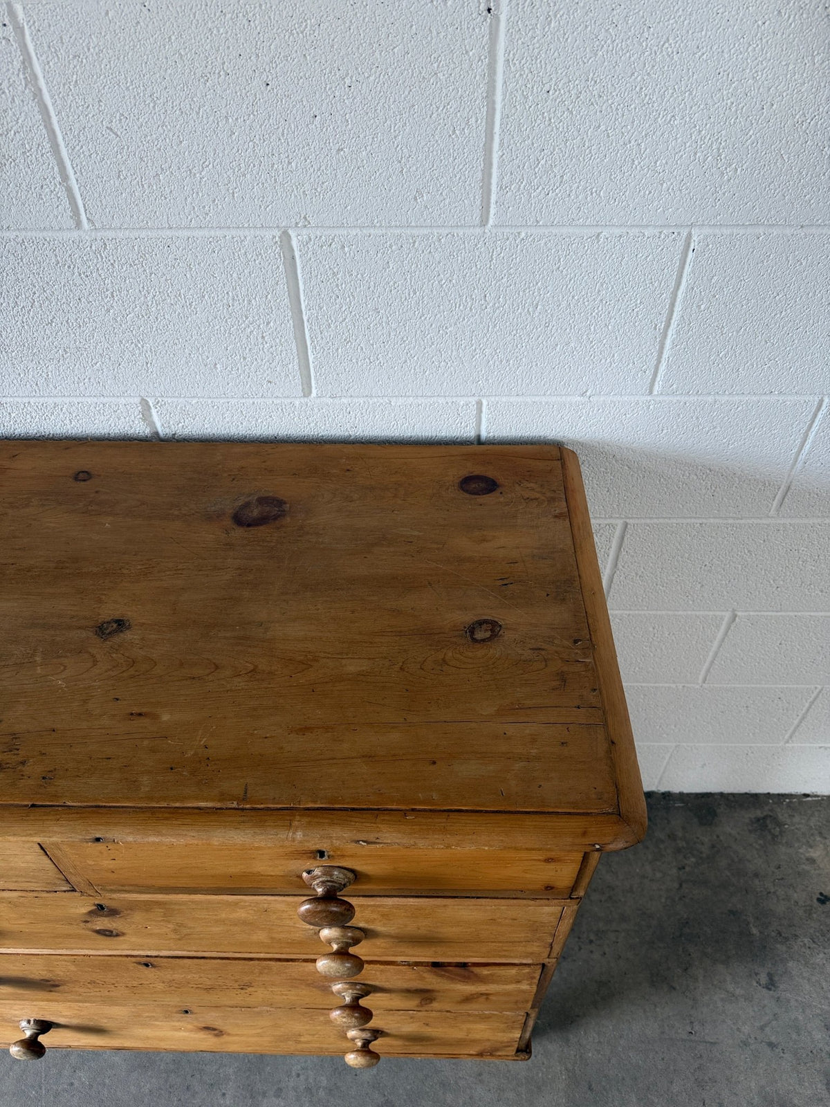 Antique English Pine dresser, two over three chest of drawers - House on Horizon
