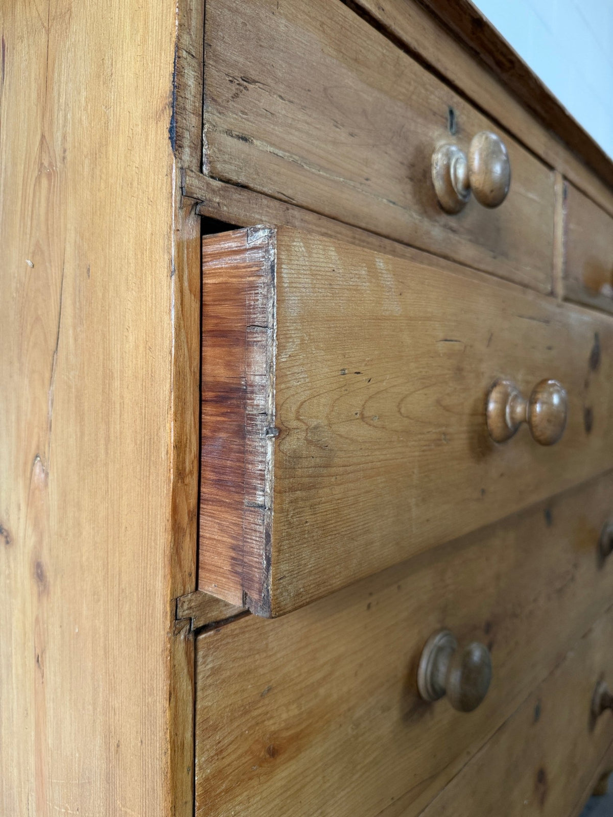 Antique English Pine dresser, two over three chest of drawers - House on Horizon