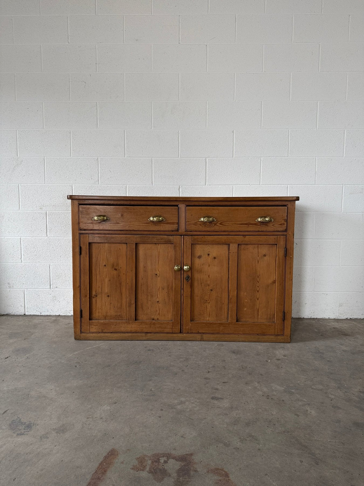 Antique English pine sideboard - House on Horizon