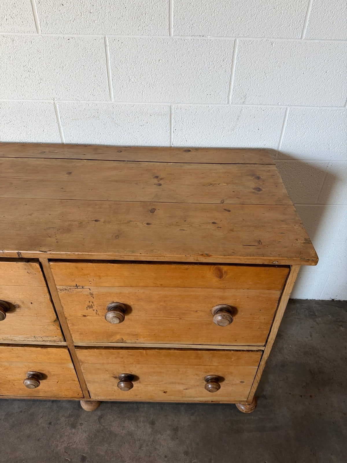 Antique English pine sideboard of incredible proportion - House on Horizon