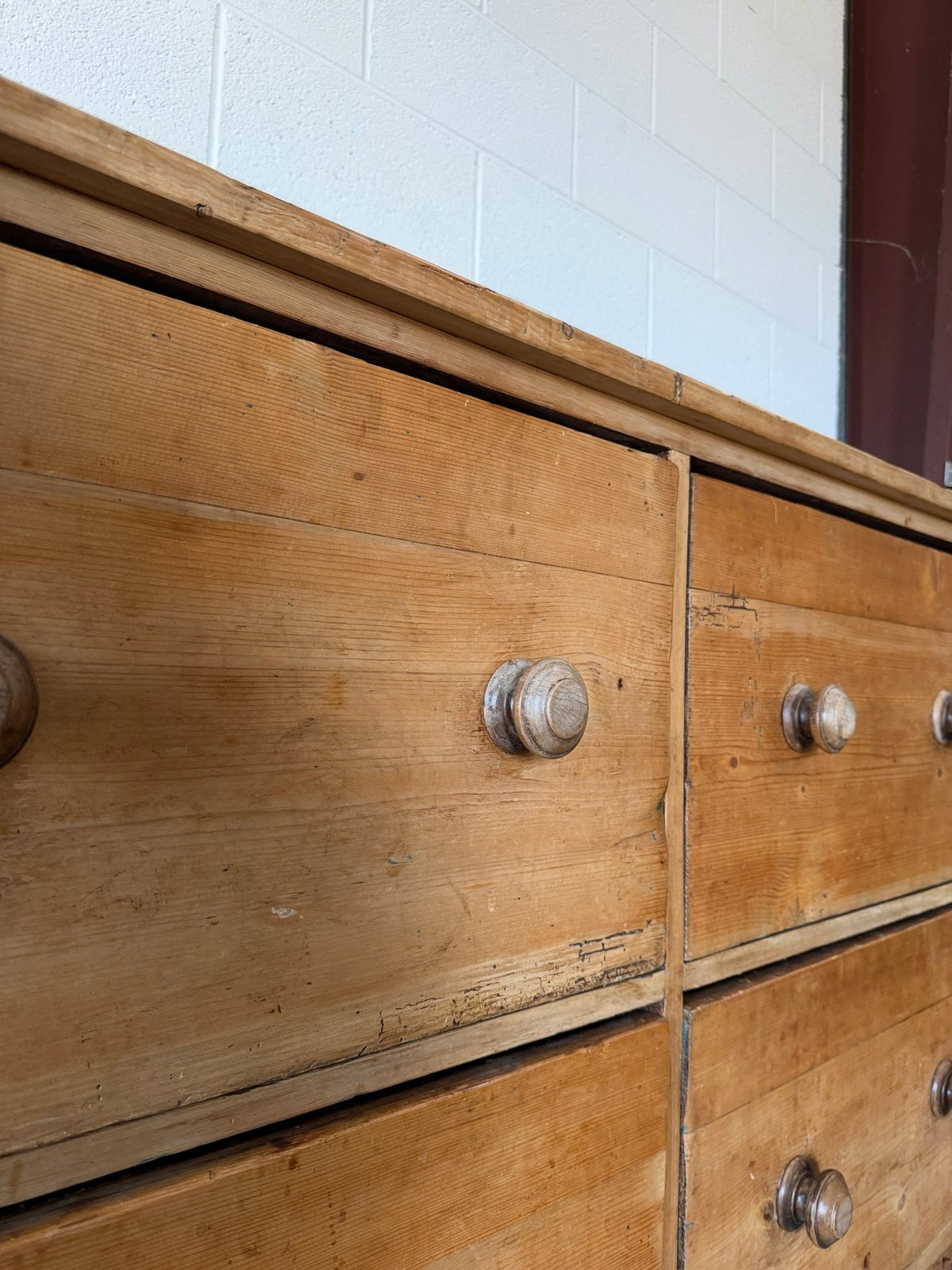 Antique English pine sideboard of incredible proportion - House on Horizon