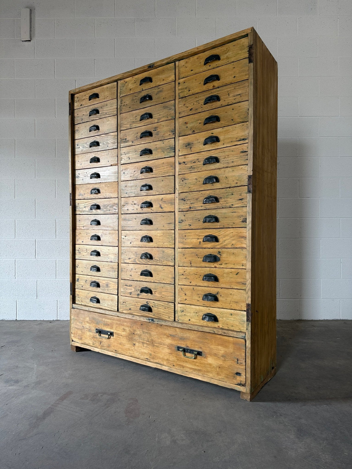 Antique European pine haberdashery - House on Horizon