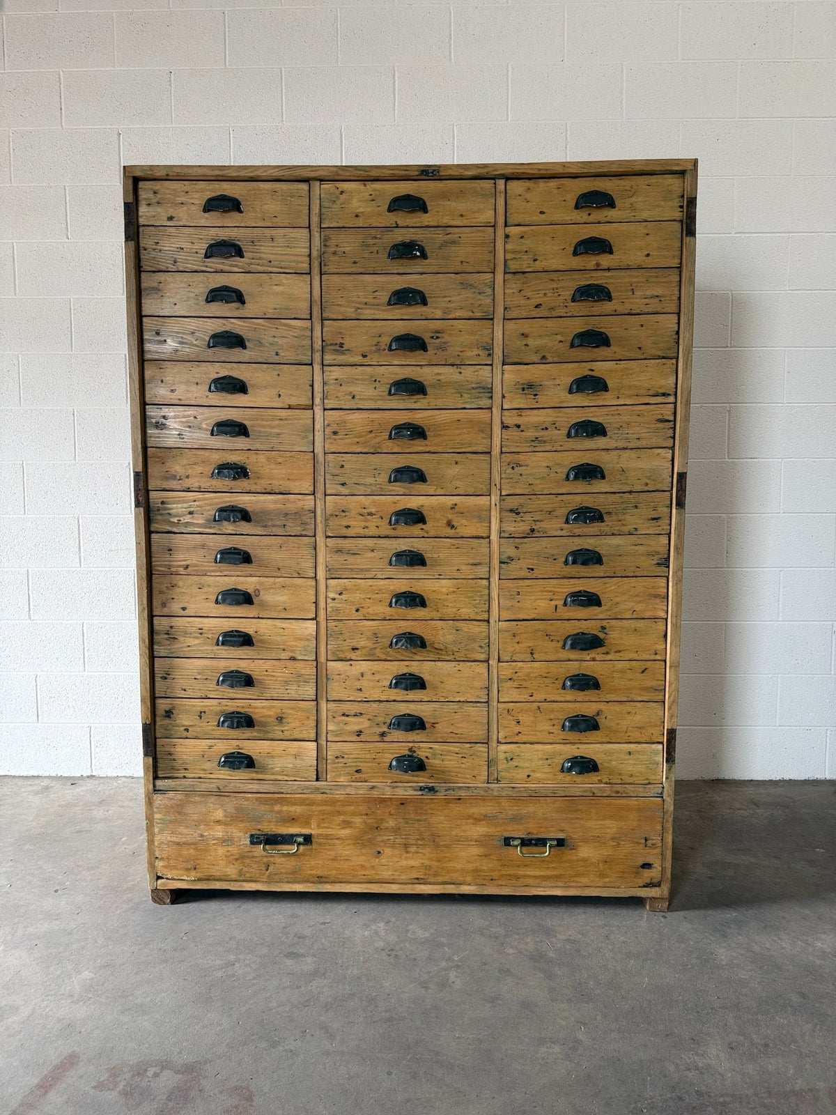 Antique European pine haberdashery - House on Horizon