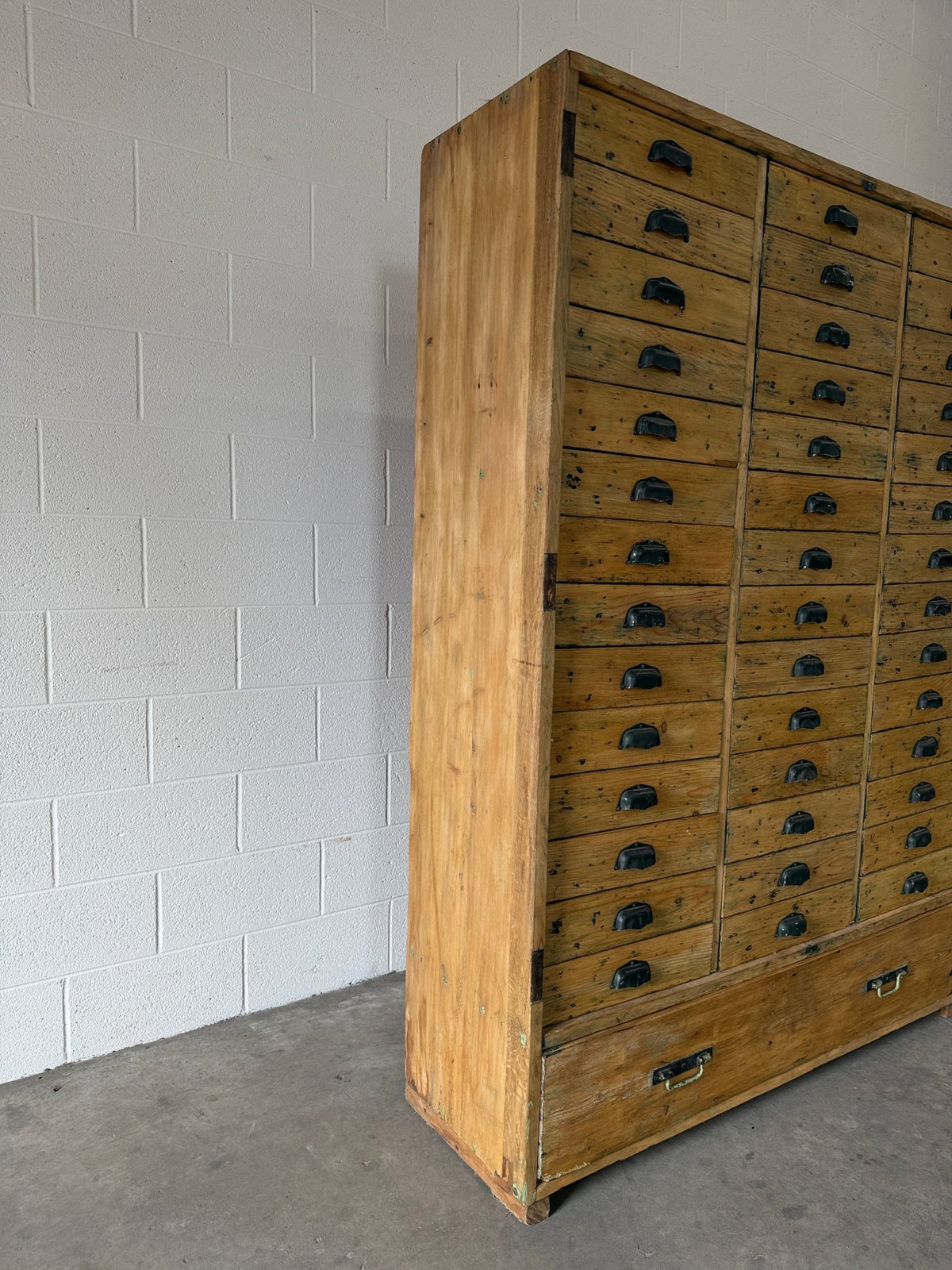 Antique European pine haberdashery - House on Horizon