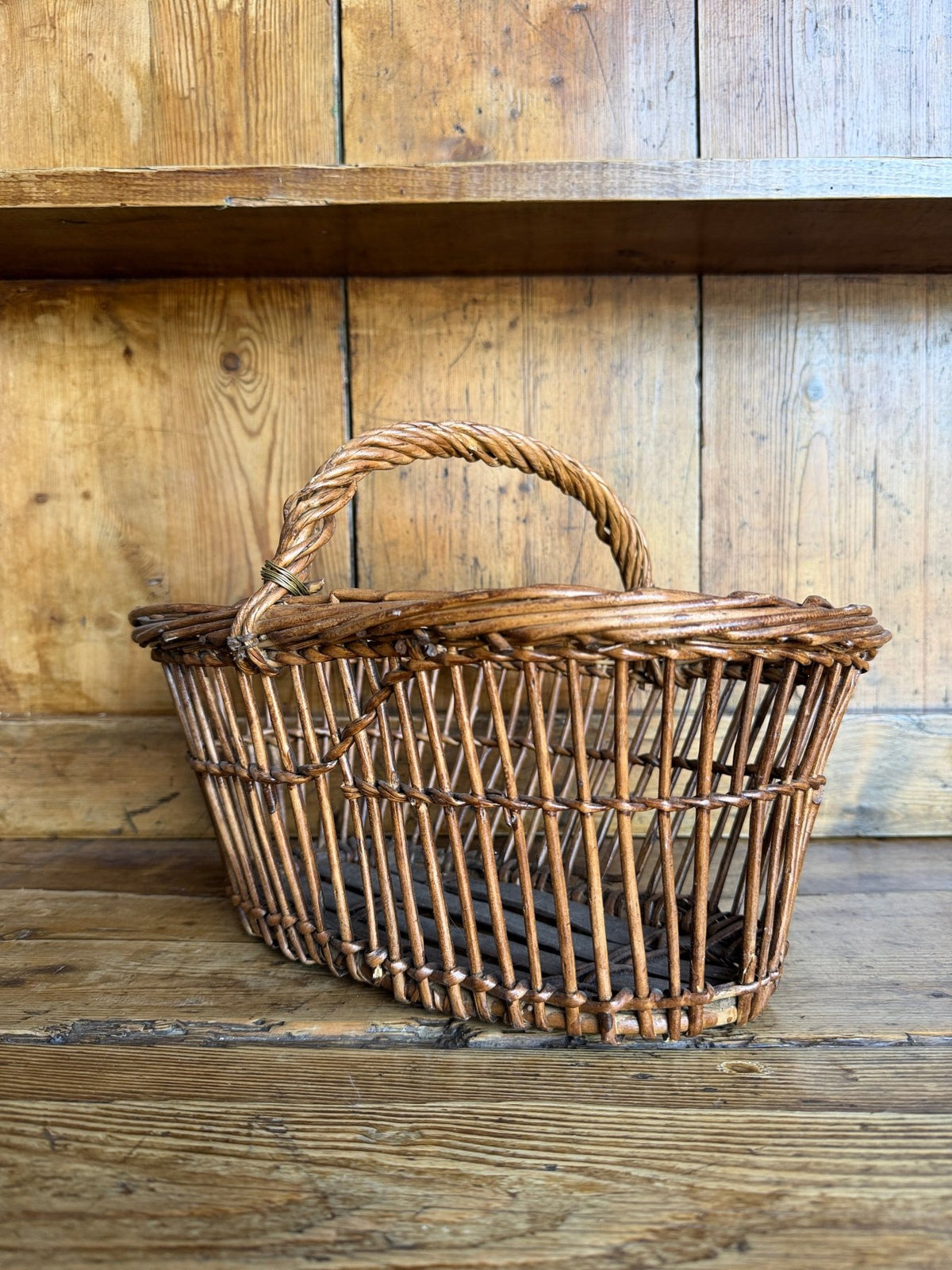 Antique French basket - House on Horizon