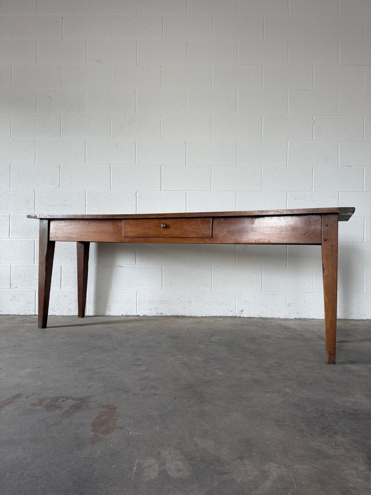 Antique French fruitwood console table - House on Horizon