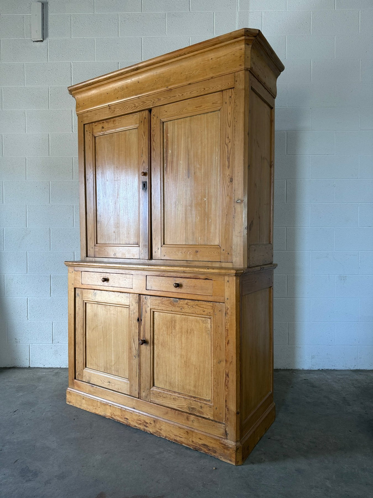Antique French linen press - House on Horizon