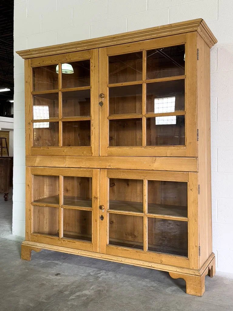Antique glass display cupboard or bookshelf - House on Horizon