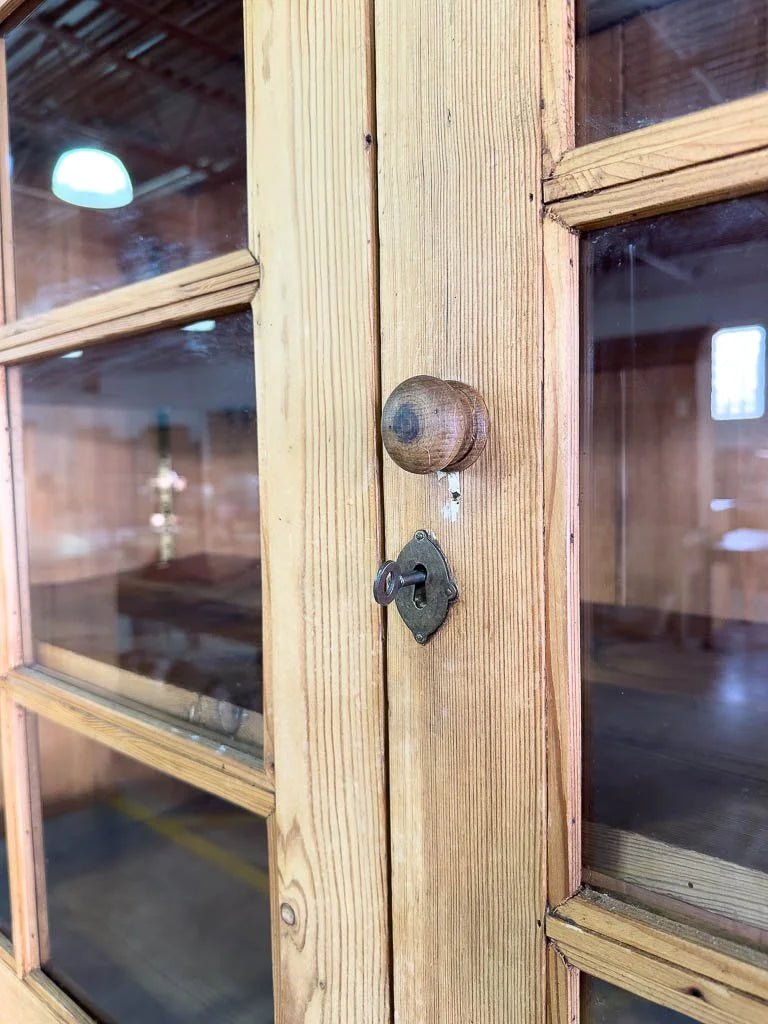 Antique glass display cupboard or bookshelf - House on Horizon