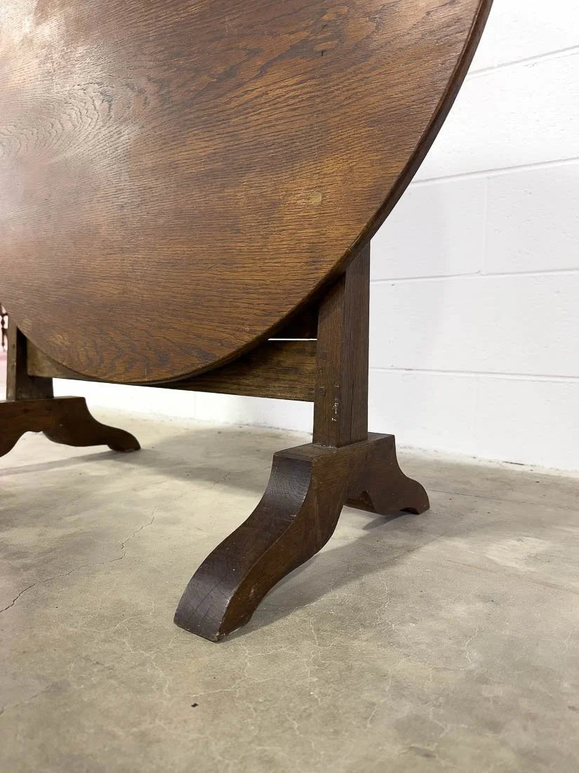Antique oak orchard table - House on Horizon