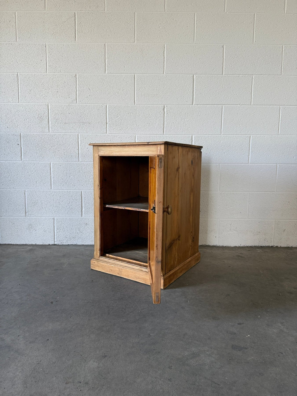 Antique Pine Bedside Cupboard - House on Horizon