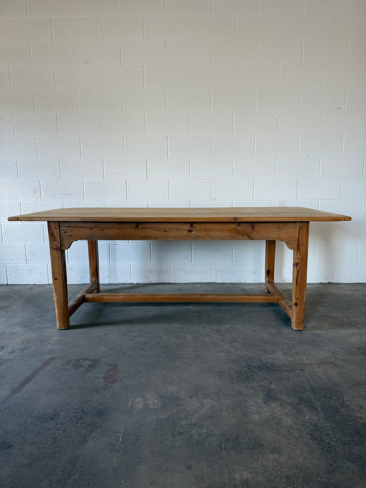 Antique Pine Dining Table - House on Horizon