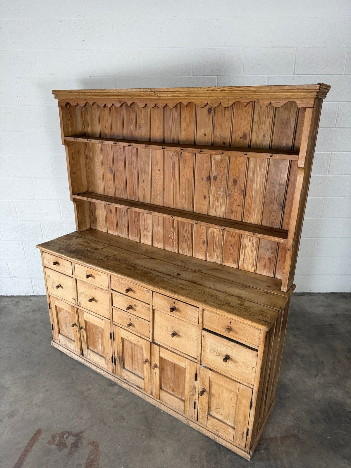 Antique pine dresser with unusual drawers - House on Horizon