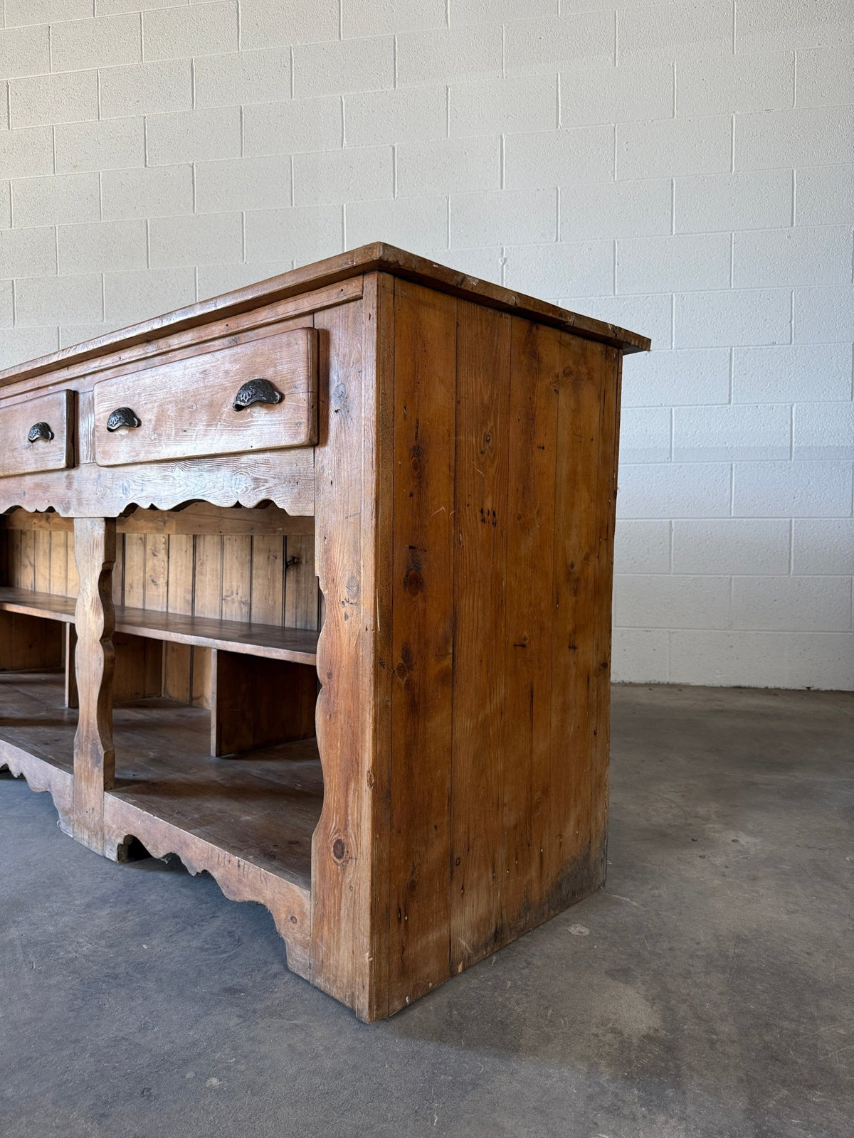 Antique pine fishmonger’s sideboard - House on Horizon