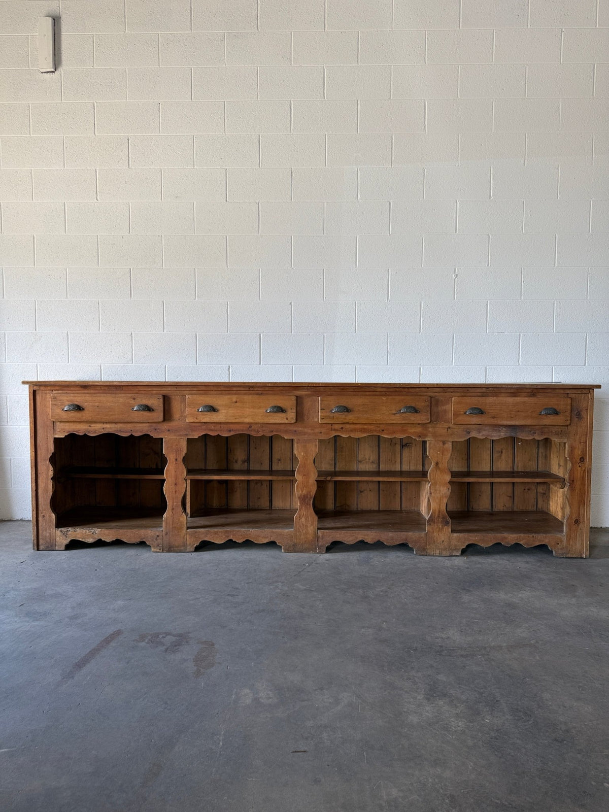 Antique pine fishmonger’s sideboard - House on Horizon