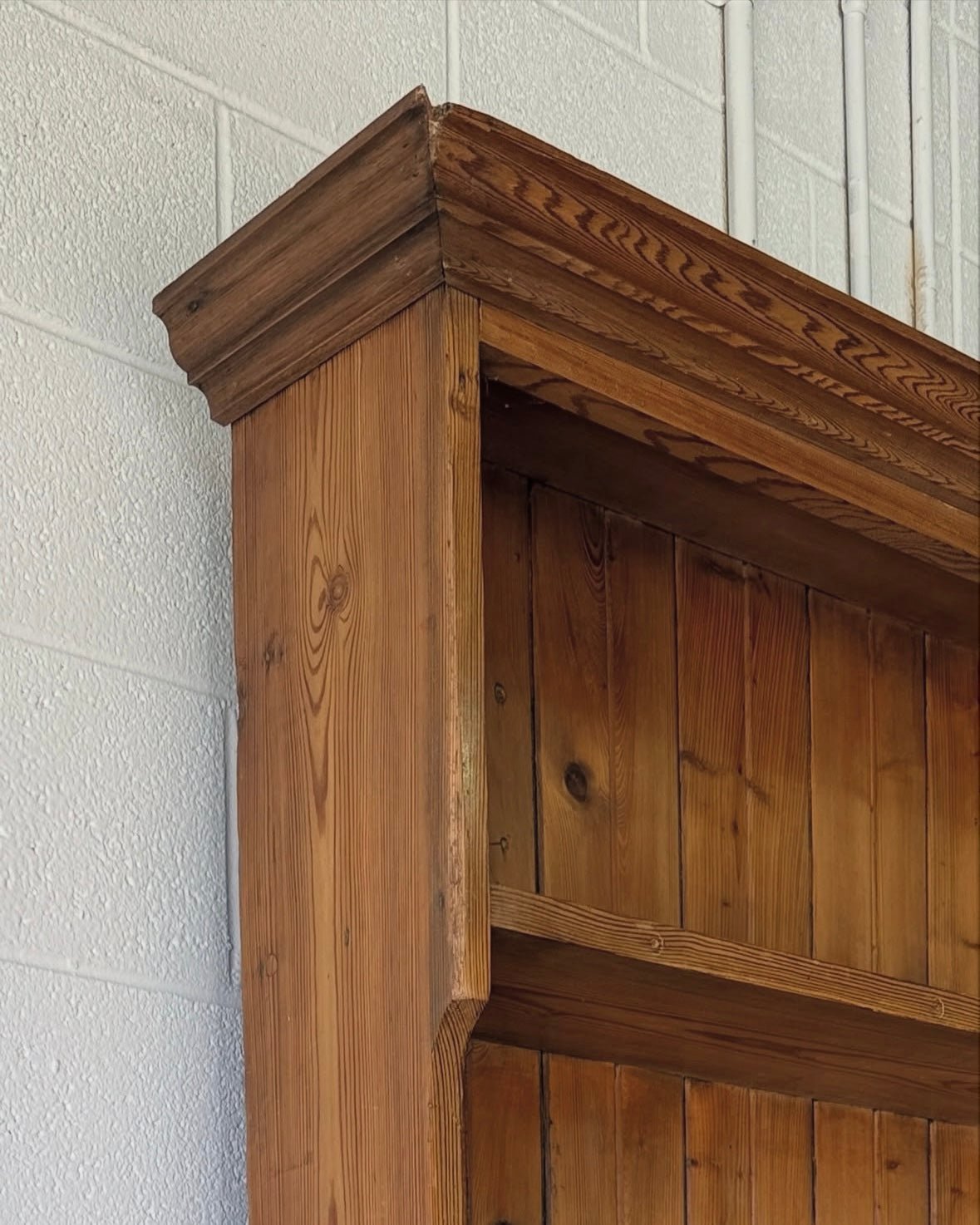Antique pine kitchen dresser or hutch, sourced in England - House on Horizon