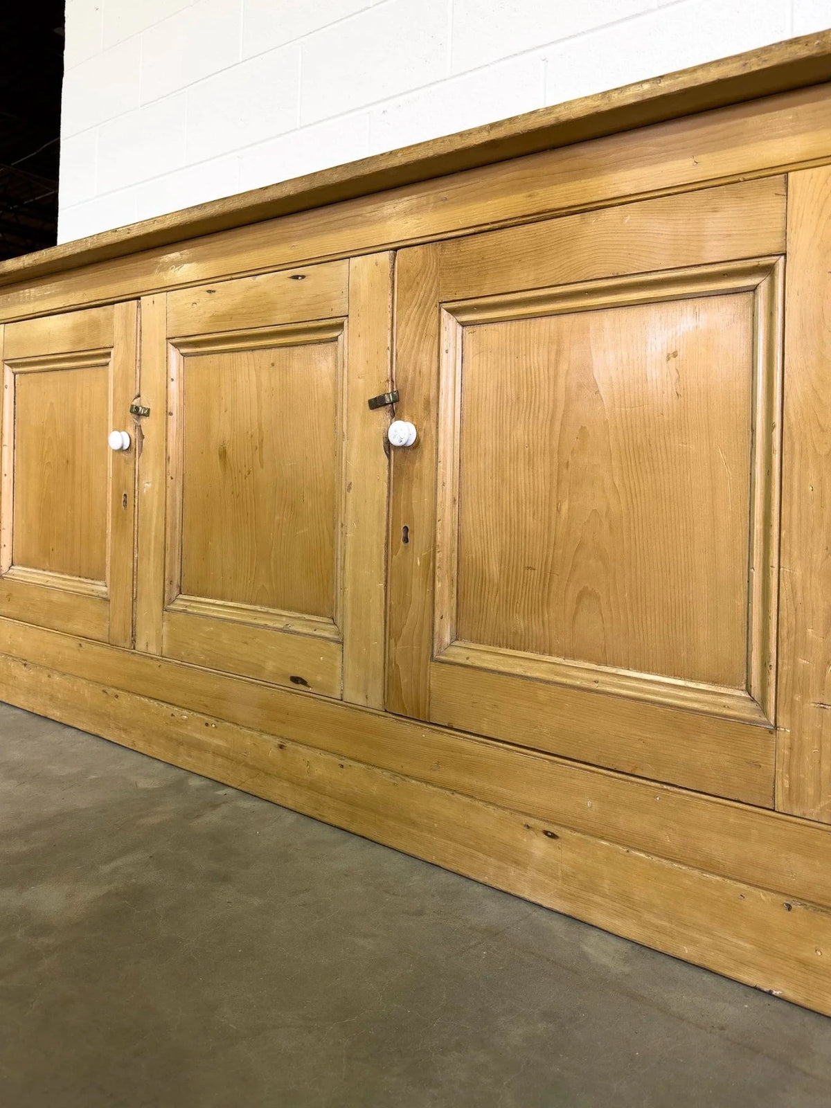 Antique Pine Sideboard with Two Doors - House on Horizon