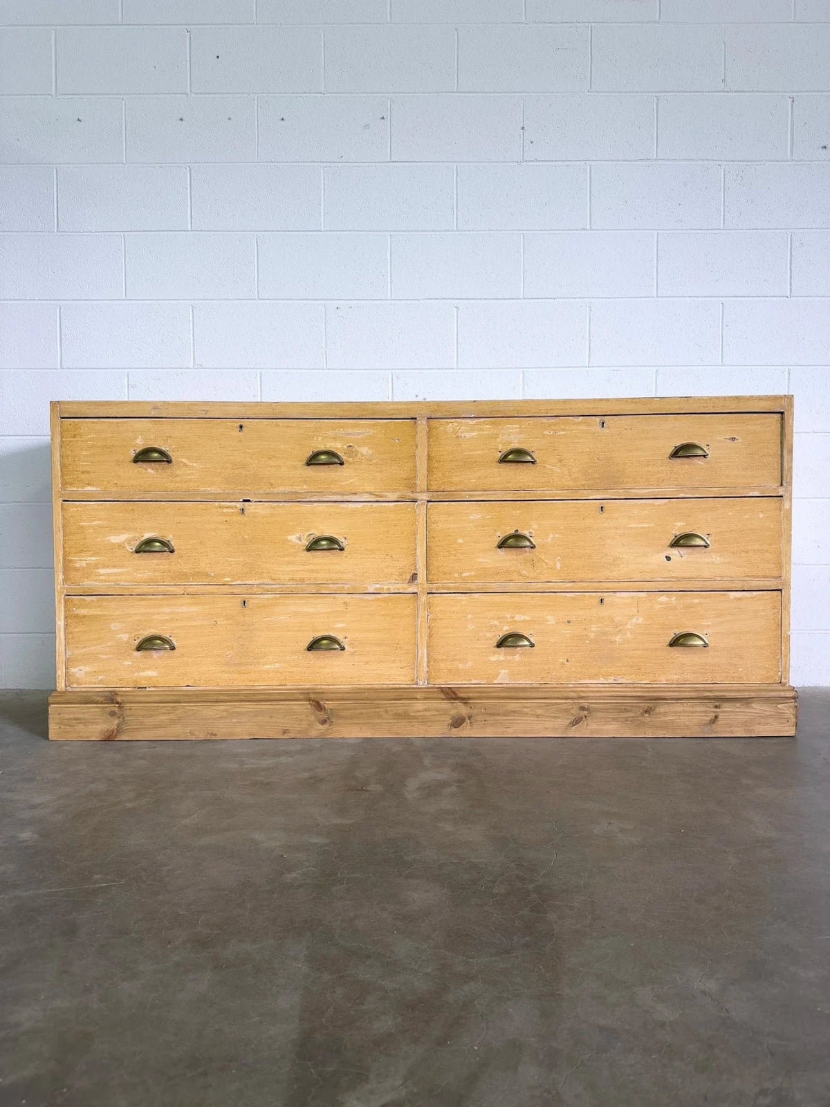 Antique pine six drawer dresser or sideboard - House on Horizon
