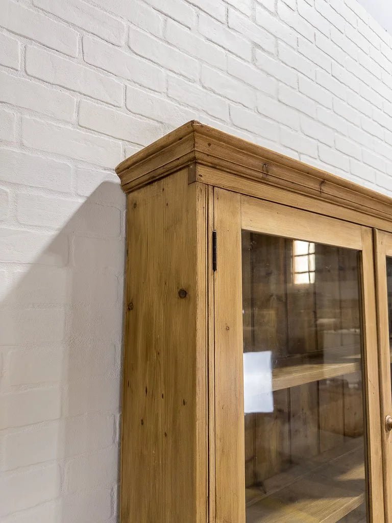 Antique pine stepback cupboard - House on Horizon